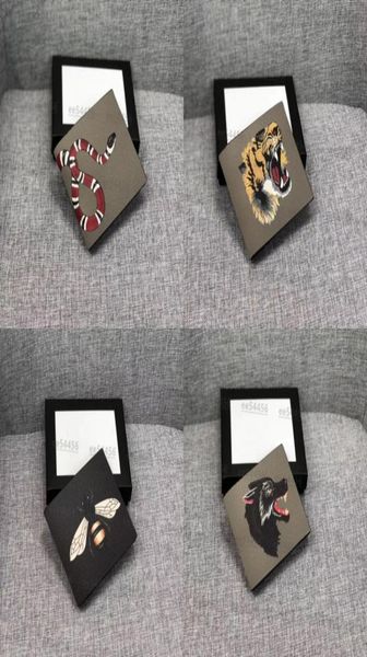 

5a quality luxury designer card holders g wallets genuine leather men nylon fashion coin purses holder little bee box women039s6933016, Red;black