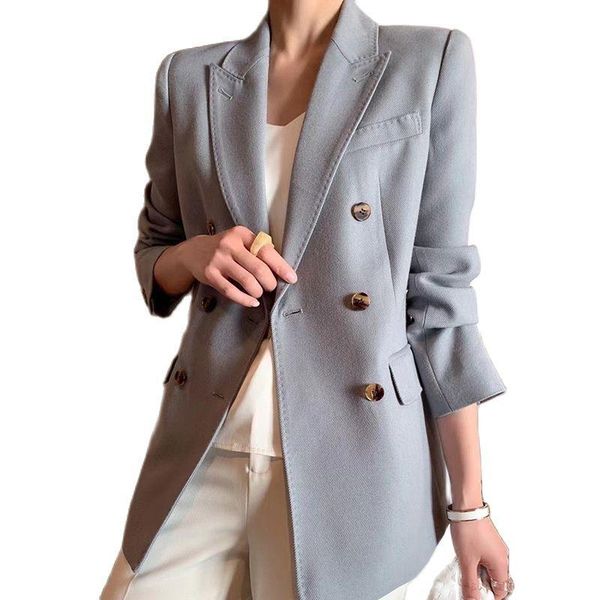 

pants women's suit jacket classic doublebreasted temperament white suit 2021 spring and autumn new highend beige suit jacket
