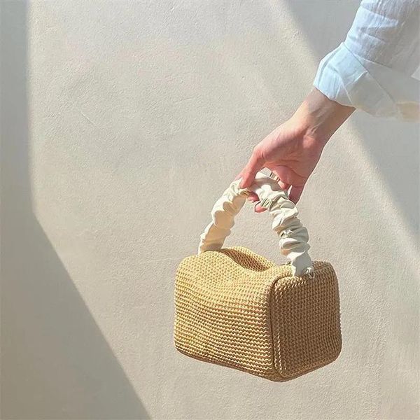 

totes summer beach handbag crossbody ladies fahsion messenger hand bag woven handmade purse staw tote279e