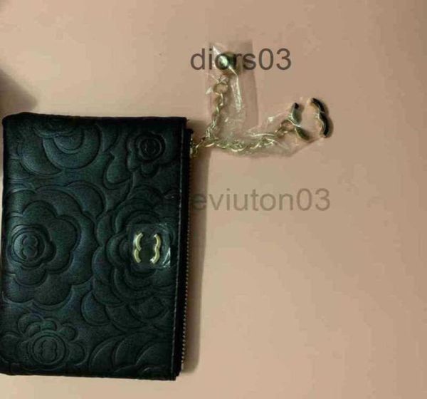 

channel bag leather handbag wallet fashion womens mens lovers small camellia zipper zero mini wallet card bag no box l57in h37in2971493, Red;black
