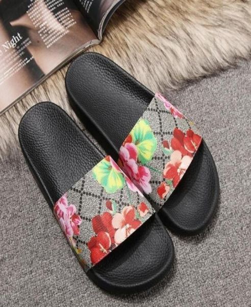 

designerwer box dust bag designer shoes snake print luxury slide summer wide flat sandals slipper3203407, Black