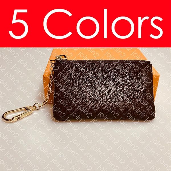 

key pouch m62650 pochette cles designer fashion womens men key ring credit card holder coin purse mini wallet bag charm pochette a280v, Red;blue