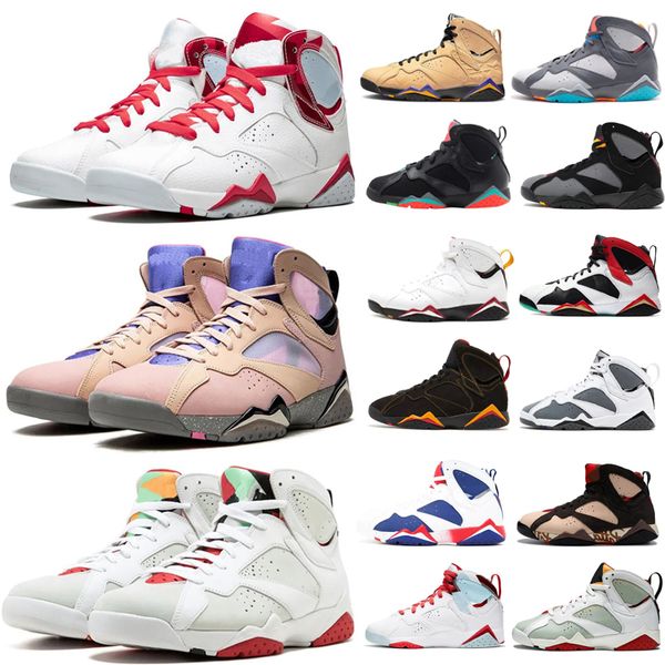 

jumpman 7 7s basketball shoes men women 7s og unc black pink blue silver yellow goldd brown green purple bronze white multi-color mountainee