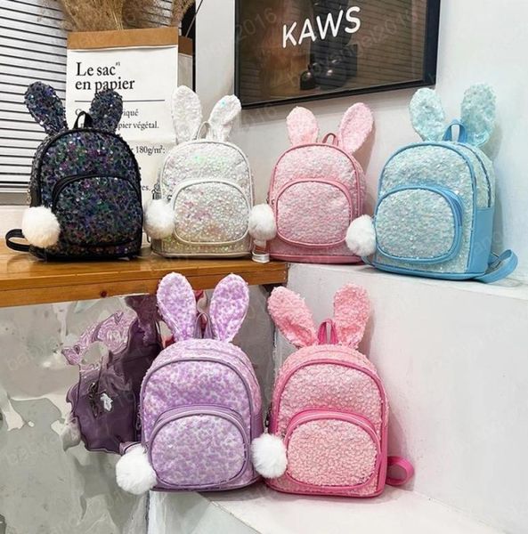 

girls mini backpack purse cute rabbit ear school bags for kids schoolbag book bags children backpacks mochila9464555