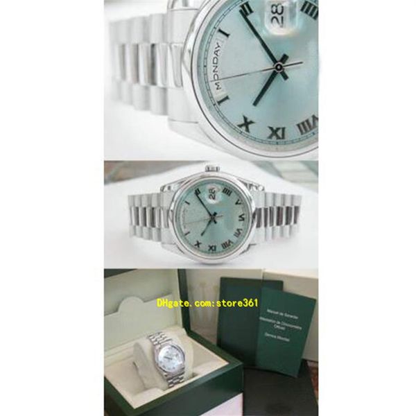 

wristwatches with original box no date 114060 mens steel watch black dial ceramic bezel 40mm253t, Slivery;brown