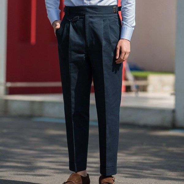 

blazers 2022 spring autumn men's new fashion solid color suit pants male business casual loose pants male high waist work pants v73, White;black