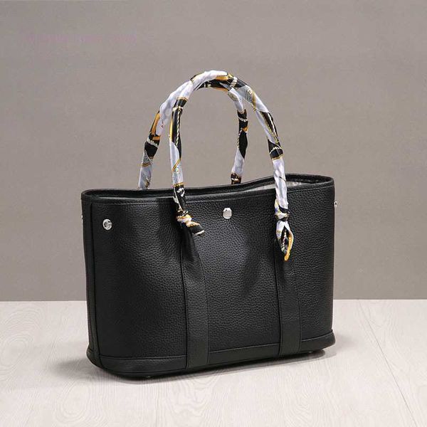

designer herbag garden party evening 2023 party leisure shopping lychee pattern layer cow garden leather portable classic women's bag q