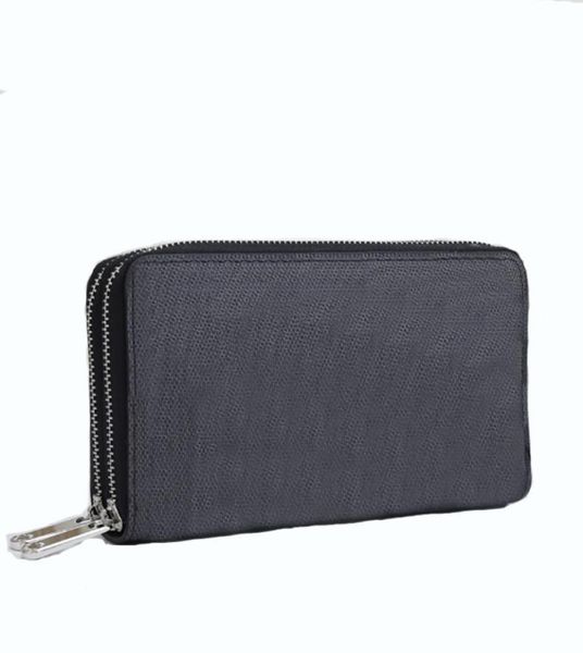 

2023 long classic brown flower purse double zipper men clutch bag zippy coin fashion women leather wallet holders zipper wallets m2197162, Red;black
