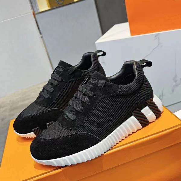 

new men's women's casual shoes designer couple sports shoes outdoor current fashion breathable platform sneakers size 35-46 with b, Black