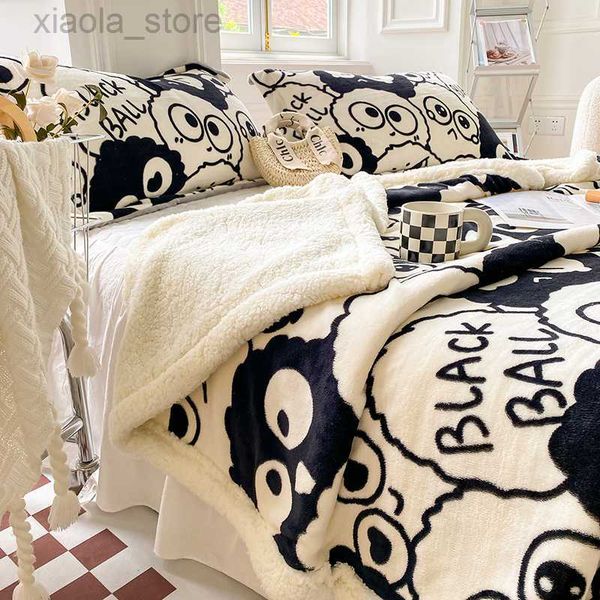 

blankets swaddling winter autumn quilt blanket for bed cartoon child winter warm plush duvet cover sofa blanket throw halloween christmas gi