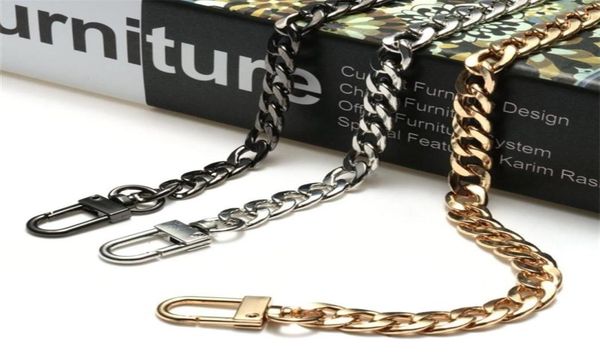 

bag parts accessories chain strap handle shoulder crossbody handbag metal replacement chains 2211143204010, Black