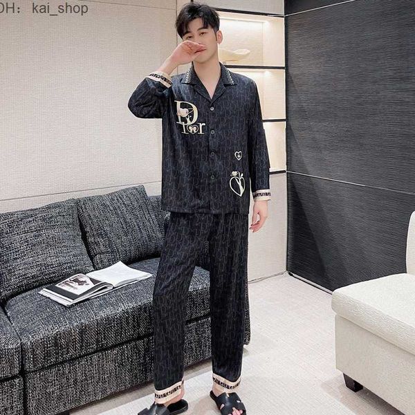 

piece pants new pajamas winter ice silk short sleeve long set for outwear spring autumn home fur 11, White