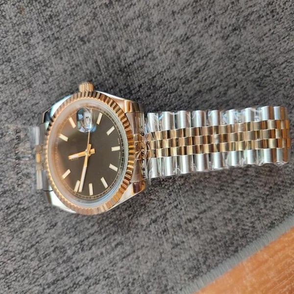 

luxury watch woman stainless steel bracelet 18kt gold & stainless 36mm blue concentric 116233 automatic fashion men watch wristwat2275, Slivery;brown