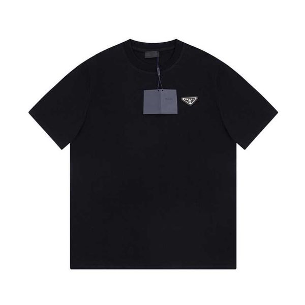 

30% off family spring/summer new fashion simple triangle letter casual versatile short sleeve t-shirt, White