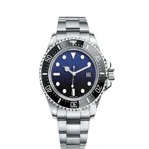 

factory supplier luxury ceramic bezel stainless steel d-blue seadweller 116660 44mm automatic mechanical mens men's watch wat171f, Slivery;brown