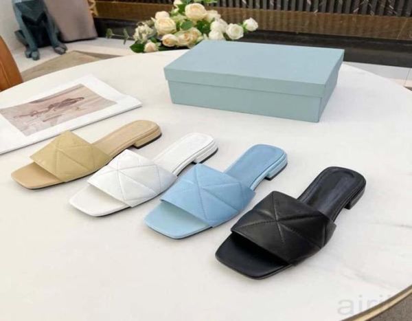 

popular men039s and women039s slippers sandals flats leather platform shoes beach trend in 2023 summer6830046, Black