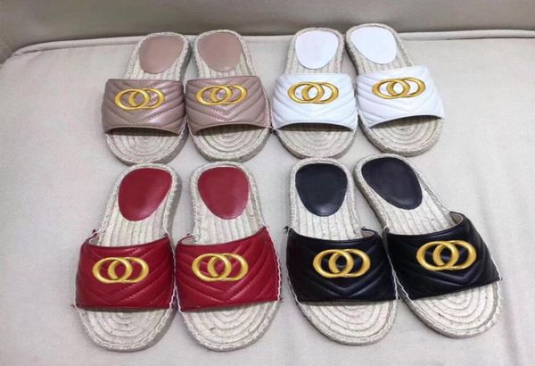 

designer summer beach slippers fashion loafers lazy platform flops leather letters lady cartoon slides women shoes metal ladies sa5488259, Black