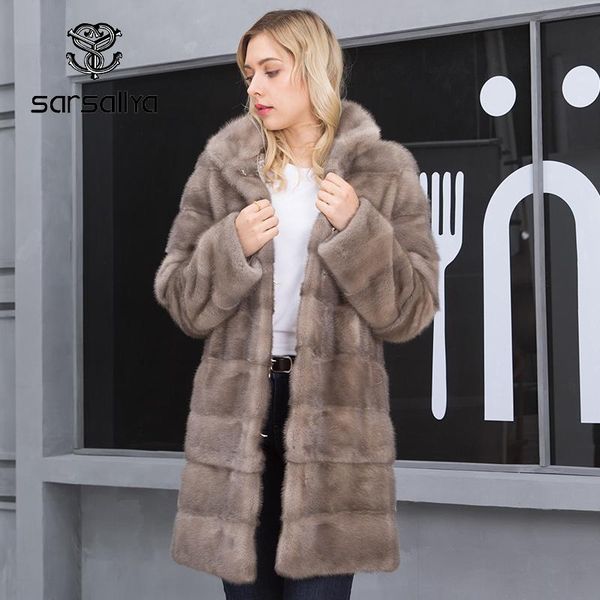 

fur mink fur coat oversize women winter natural fur coats female warm thick long genuine leather jackets ladies detachable 2020 new, Black