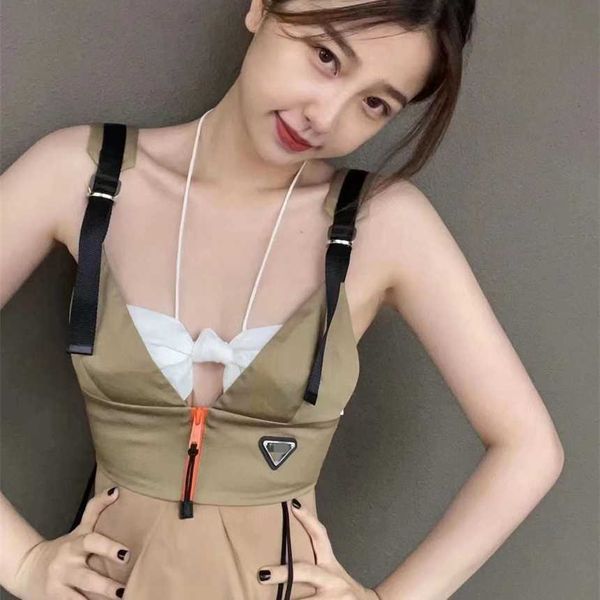 

30% off summer home inverted triangle star same performance nylon women's tank classic design, White