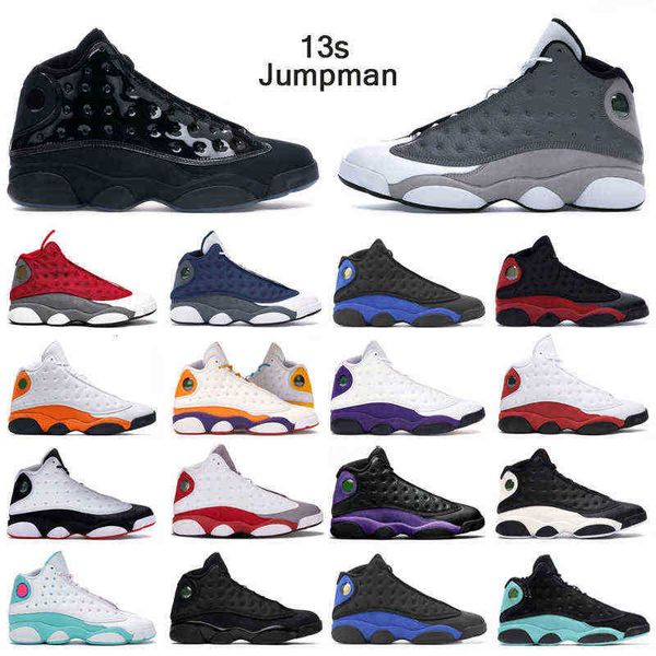 

ale 13 dark powder blue 13s jumpman basketball shoes university gold red flint court purple black cat mens trainers sports sneakers, White;red