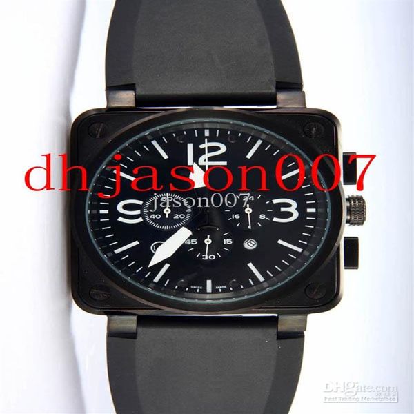

new black dial limited edition quartz chronograph satch movement 01-94 men watches214s, Slivery;brown