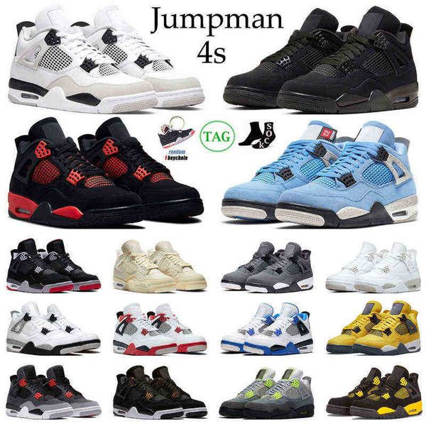 

og military black 4s basketball shoes men women jumpman 4 red thunder cat infrared bred university blue cool grey mens trainers sport