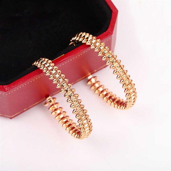 

luxury quality charm large size round shape dropearrin in 18k rose gold plated for women wedding jewelry gift have stamp box ps401214u, Golden