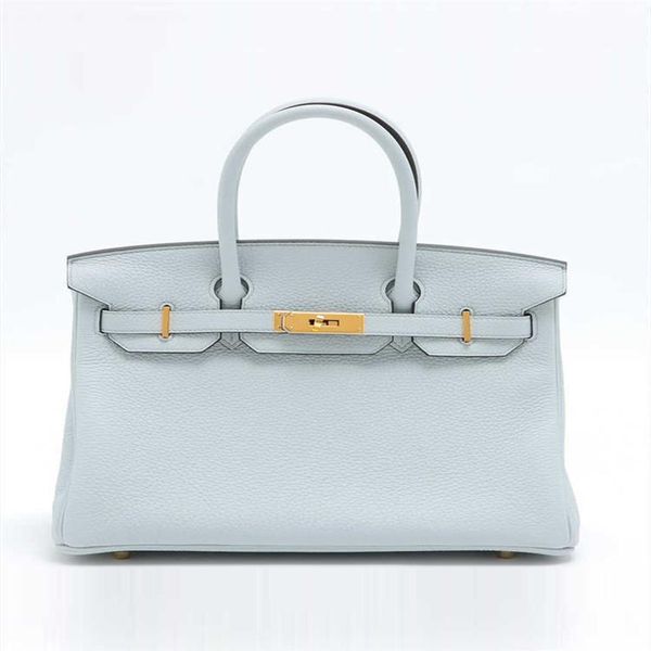 

designer herms bag birks 30 bags holy grail blue gold button tc leather u engraving year handheld middle ancient bag237z