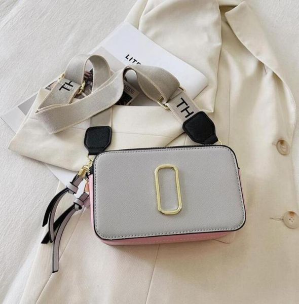 

designer fashion bag ladie handbag famous totes marc jocobs snaps camera small crossbody purse women shoulder bags messenger cr3439856, Black;red