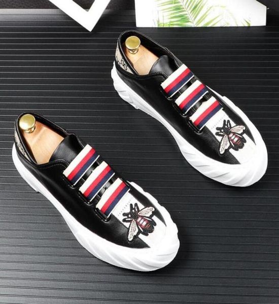 

new fashion summer white casual men leather shoes driving moccasin mens soft breathable sneakers men party wedding loafers i732588638, Black