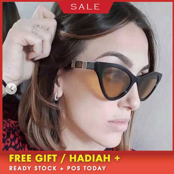 

luxury designer brand vintage sunglasses uv400 women g family fashion new triangle cat eye butterfly comfortable gg0597, White;black