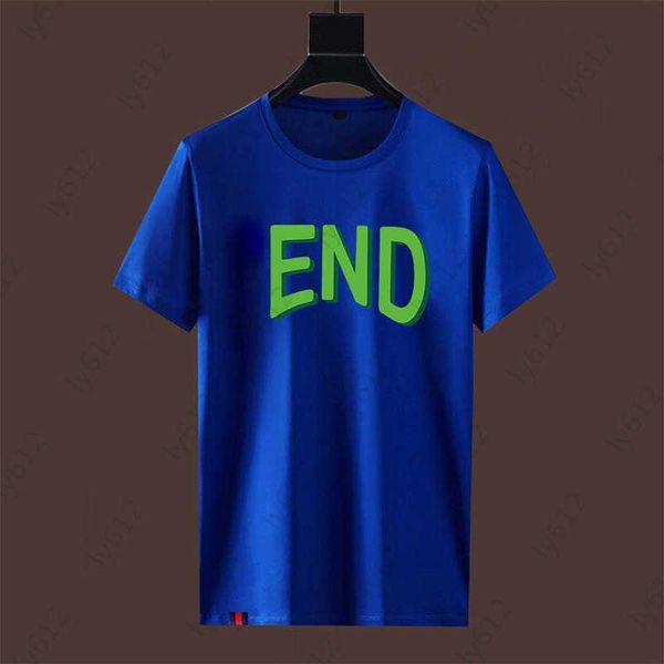 

fashion blue mens spring summer designer loose casual luxury green three-dimensional letter printing design round neck pure cotton short sl, White;black