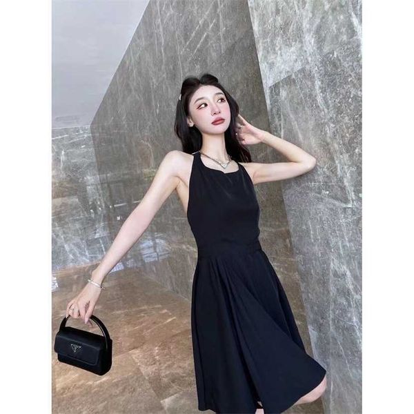 

26% off clothing designer quality family spring/summer new fashion classic triangle cross strap show thin temperament waist wrap dress, Black;gray