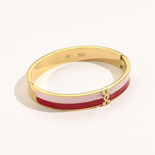 

bangles bracelets womens bangle luxury designer letter jewelry 18k gold plated stainless steel wedding lovers gifts bangles access290z, Black