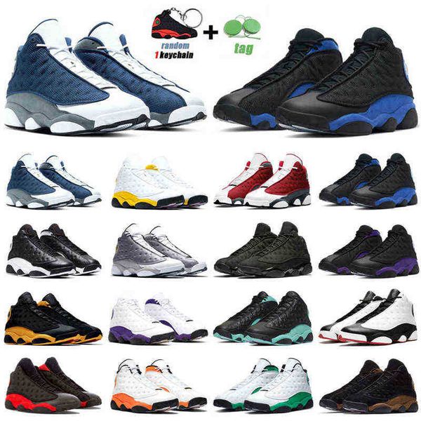 

ale 13s men women basketball shoes jumpman 13 obsidian university gold flint hyper royal atmosphere grey starfish mens trainers sport, White;red