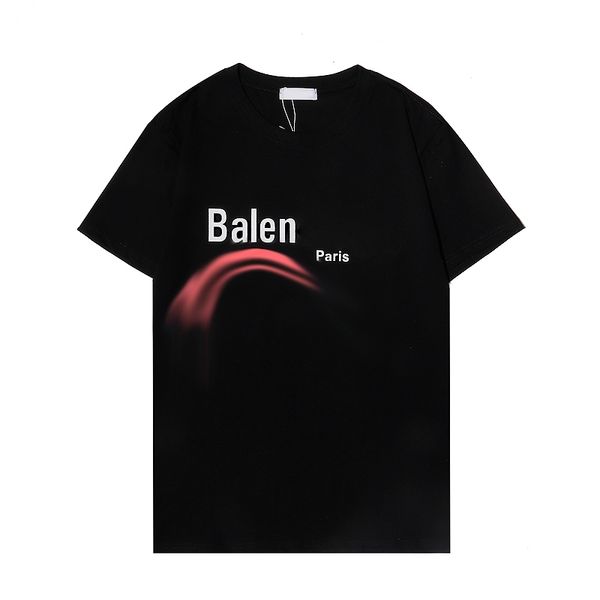 

2023 men's designer men's t-shirts 230g double yarn short sleeve letter print black, white, sizes s-xxl, White;black