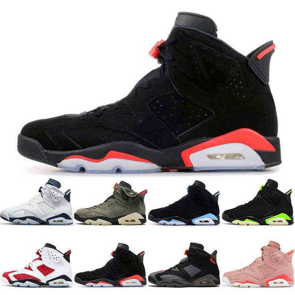 

6s mens basketball shoes 6 university blue midnight navy carmine bred black cat bordeaux oreo men women outdoor sports trainer sneakers, White;red