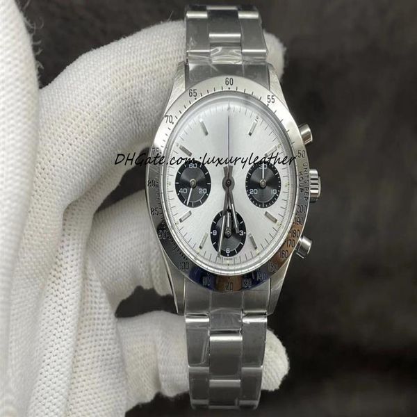 

men's watch style restoring ancient ways equipped with 7750 run second timing mechanical manual movement size 37 mm sapphire 346s, Slivery;brown