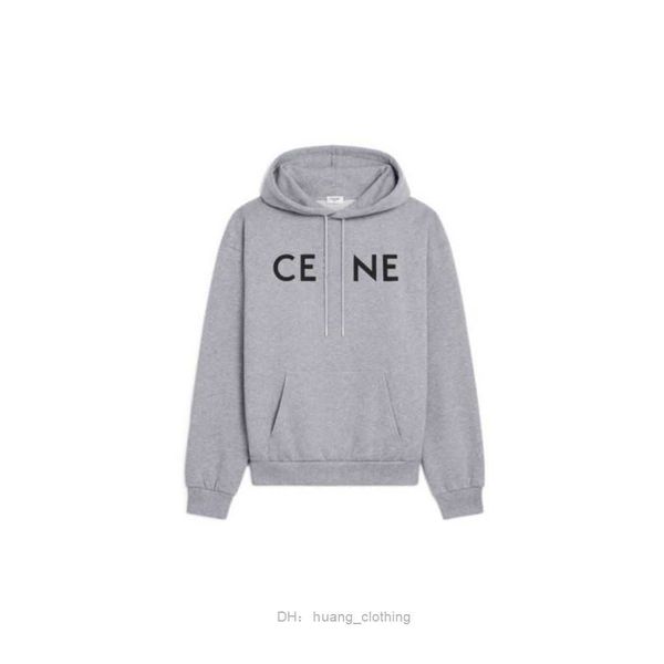 

ce line & designer luxury classic fashion trend france sweater chest letter print solid pullover hoodie and women's spring autumn xoj4, Black