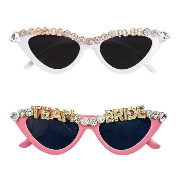 

sunglasses carnivals party bachelor sunglasses bride to be cateye shape frame girls hangings nose glasses rock sunglasses woman j230422, White;black