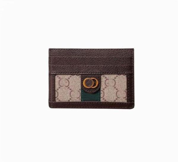 

card holder luxurys designers women bags wallets bolsa purse origina genuine leather womens men purses credit coin mini wallet clu9807279, Brown;gray