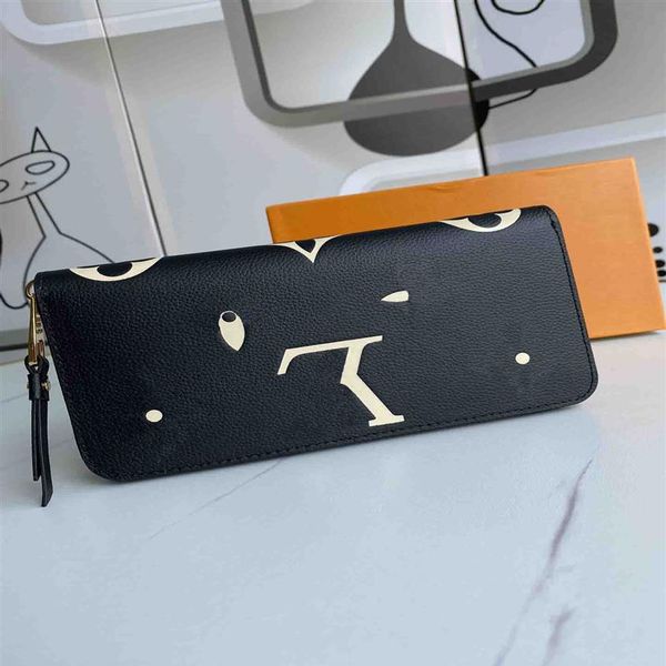 

women wallet card holder single zipper wallet stylish way to carry around money cards coins with box fashion classical 69794 men l221q, Red;black