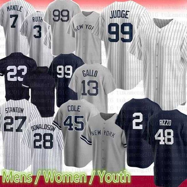 

york yankees men women youth new 2 derek jeter 95 oswaldo cabrera 45 gerrit cole 26 dj lemahieu 99 aaron judge 27 giancarlo stanton 11 antho, Blue;black