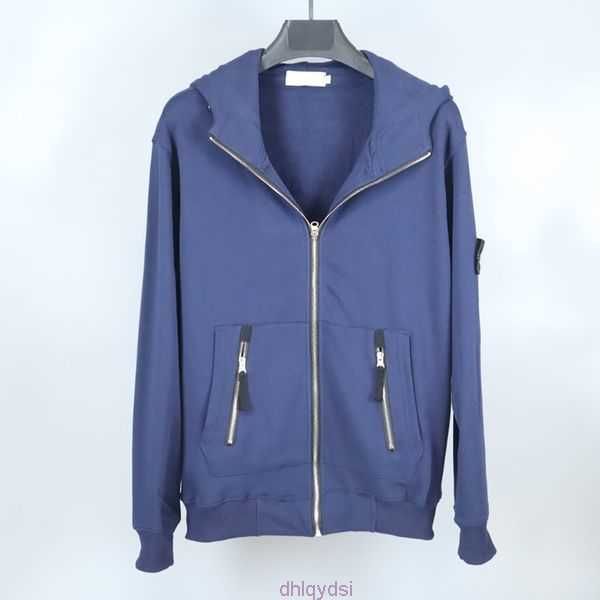 

stone hoodies toney metal cardigan brand zip narrow brim and oval back island hoodie size m-2xl jm63, Black