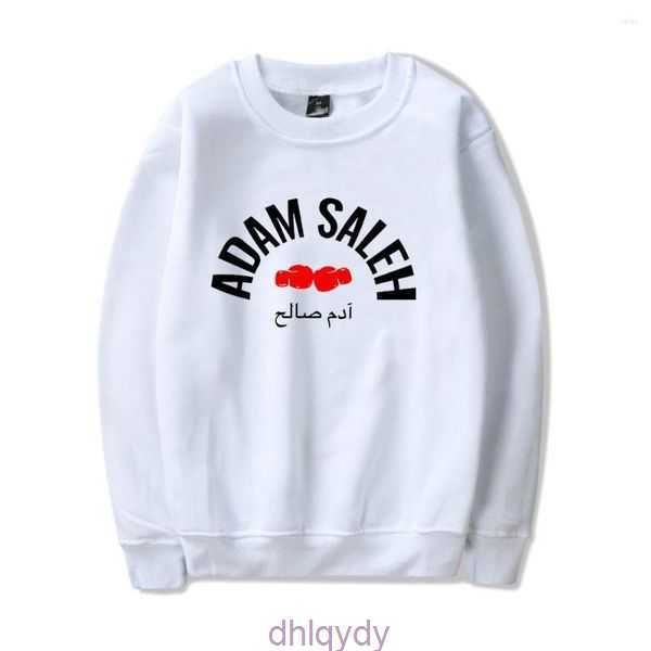 

crewneck men's hoodies adam saleh merch sweatshirt men women print pullover harajuku casual 2 f32j, Black