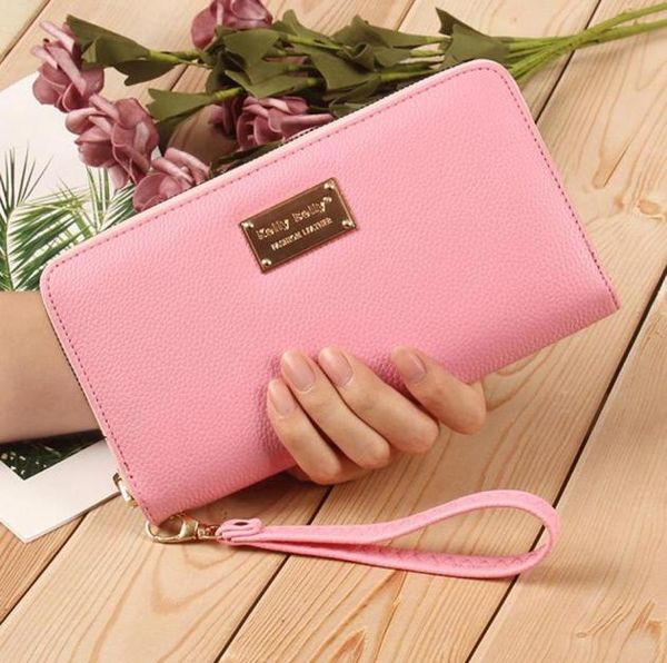 

wallets arrivals women long clutch wallet large capacity durable female purse lady purses phone pocket card holder carteras7808457, Red;black