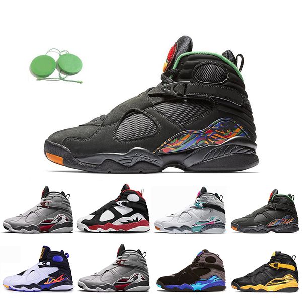 

8 8s mens basketball shoes paprika raid south beach taxi three peat countdown pack aqua 3m reflective men women trainers sports sneakers sne