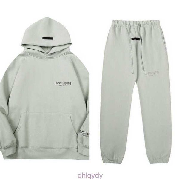 

classics luxury tracksuits esss men's ential sweatshirts letter hoodies men women sportswear hooded pant coat sweater pullover couple, Black