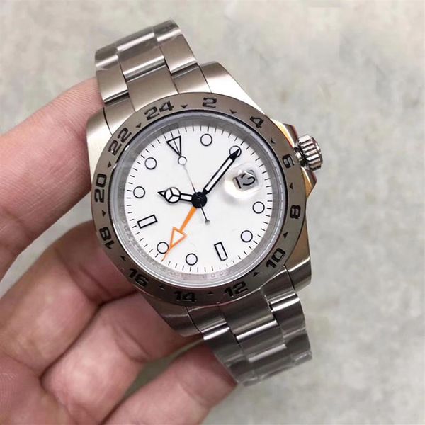 

classic style automatic movement 41mm men watch sapphire crystal 316 stainless band watch273l, Slivery;brown
