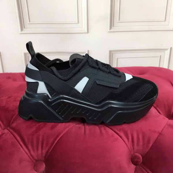 

shoes luxury designer colorful casual flat couple daymaster nappa calfskin soft comfortab sneakers dgs''dolc''gabbanas v, Black